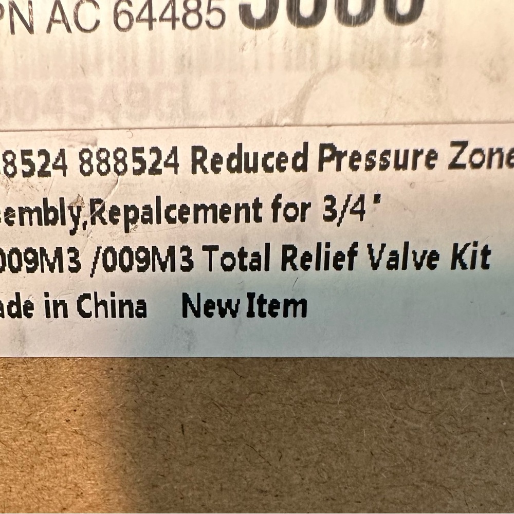 WATTS 0888524 Total Relief Valve Kit NIB - Picture 4 of 4